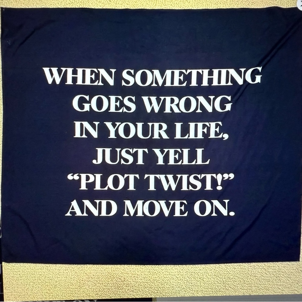 Society 6 Blue and White Motivational Wall Art